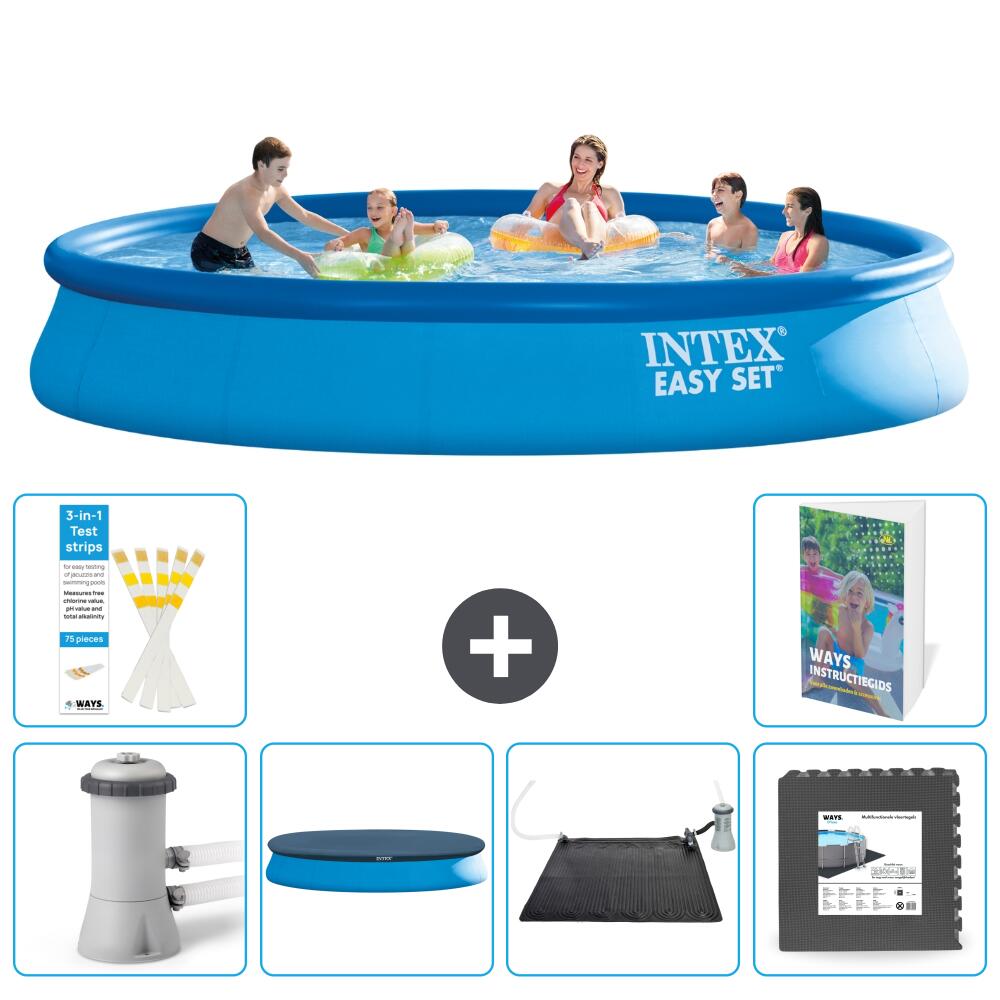 INTEX Basen Easy Set Okrągły - 457x84 cm - 7-częściowy S195