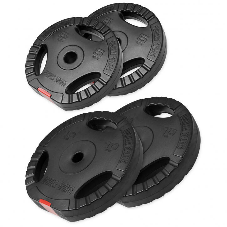 Zestaw 2 x 5 - 2 x 10kg obciążenia winylowe 31 mm