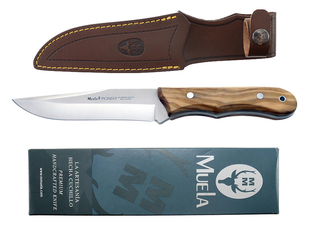 Nóż myśliwski buscraft full tang Olive Wood 135 mm