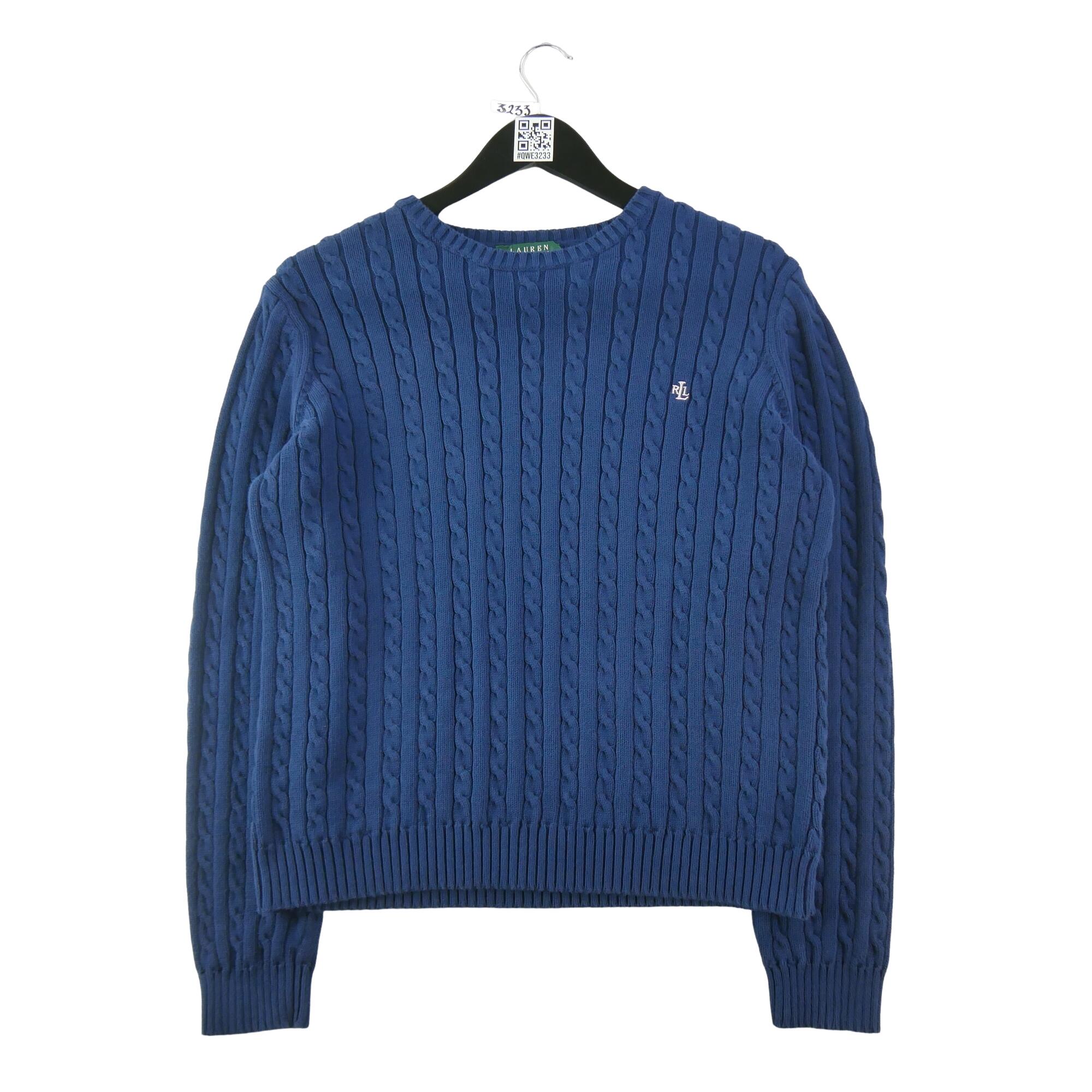 Second life - Lauren Ralph Lauren sweter damski z warkoczowym splotem - Jak nowy