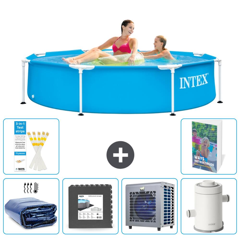 INTEX Basen ze stelażem Okrągły - 244x51 cm - 7-częściowy S16