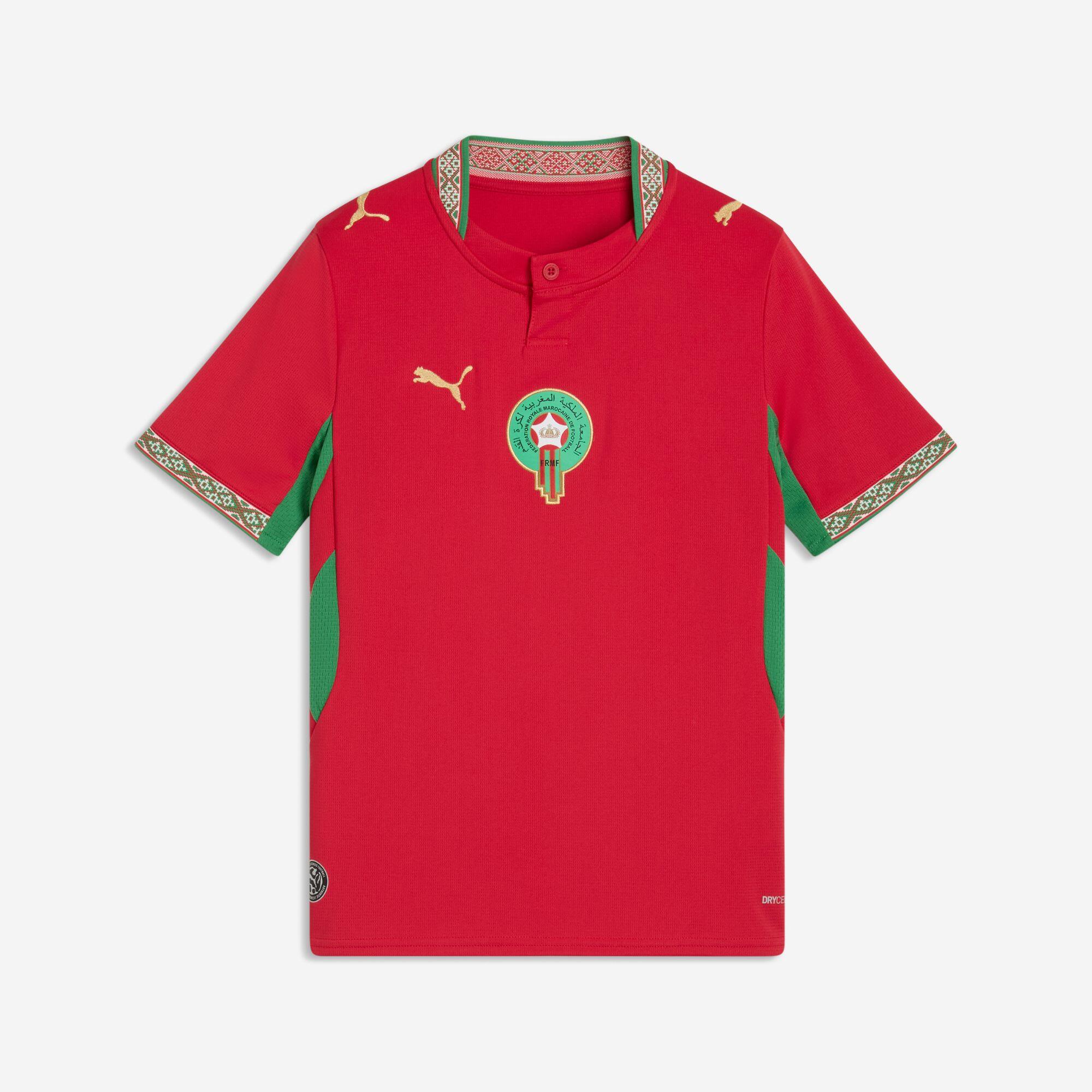 Koszulka piłkarska dla dzieci replika Puma Maroko Mistrzostwa Świata 2026 domowa