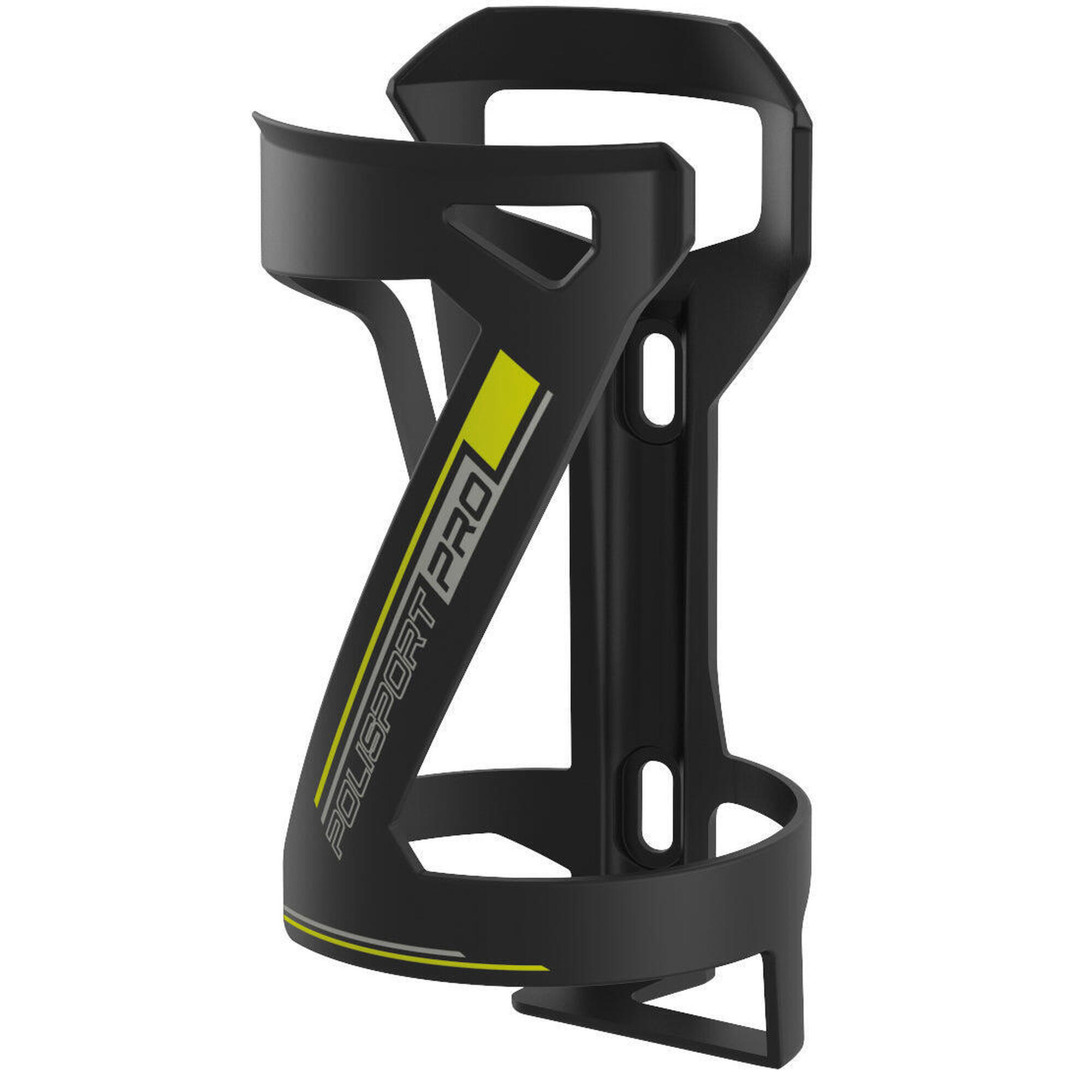 Uchwyt na bidon Polisport Side Cage czarny/lime zielony
