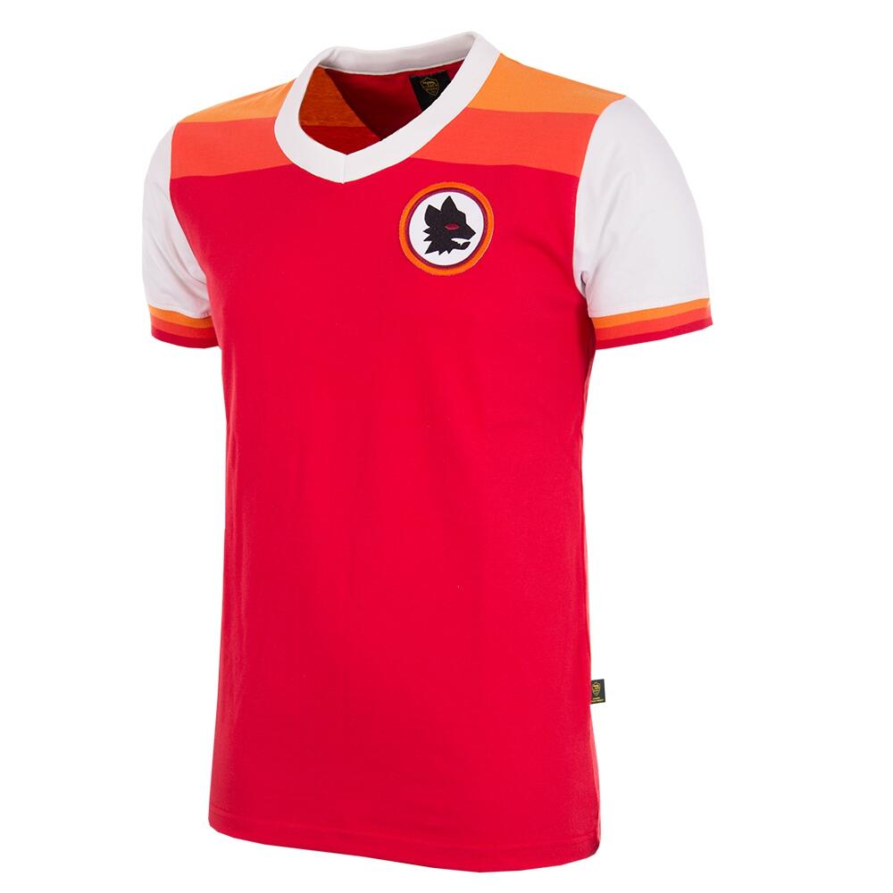 Koszulka retro piłkarska dla dorosłych - AS Roma 1978-79 - Czerwona