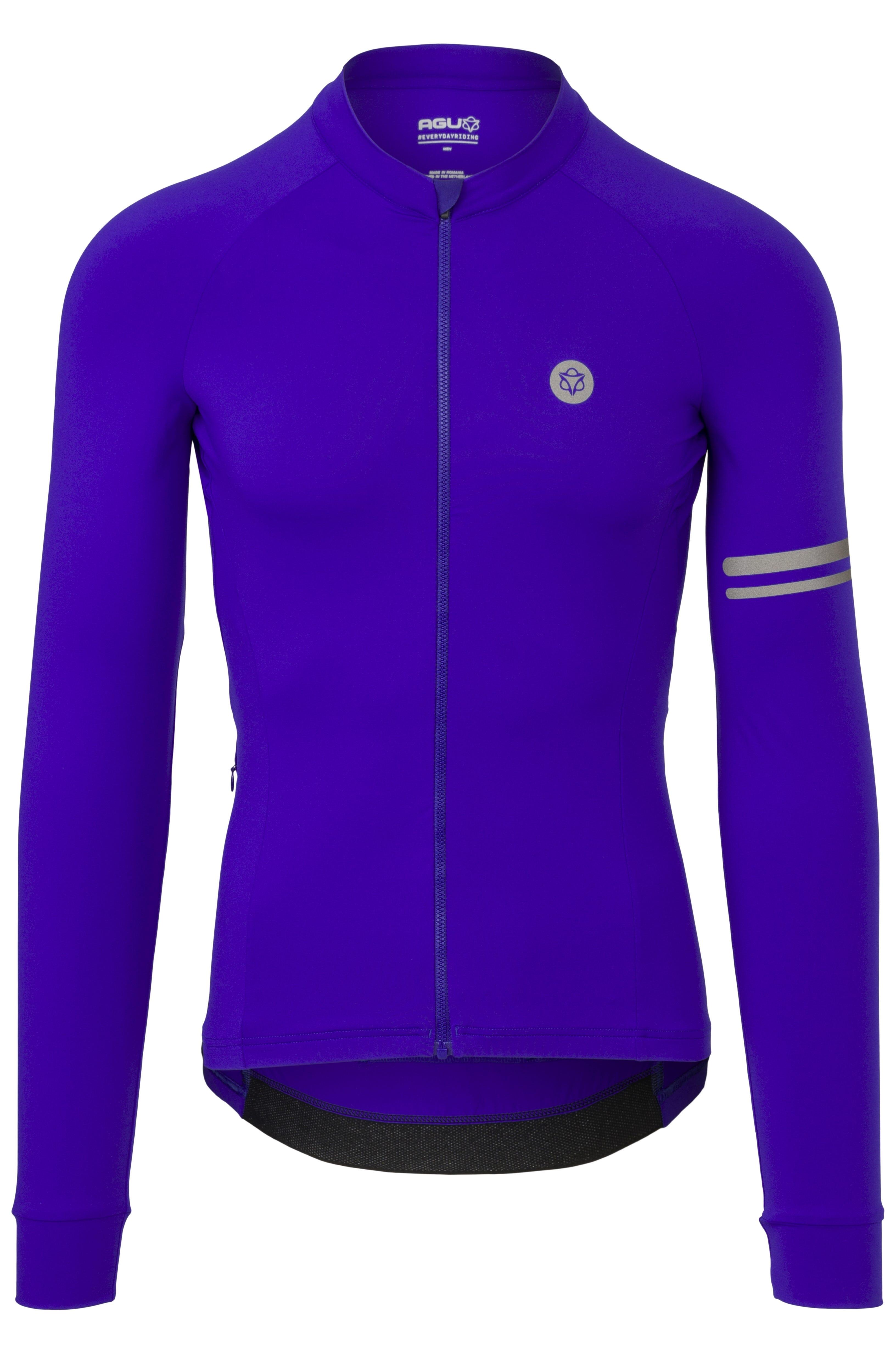 Solid Jersey LS Performance Violet Men