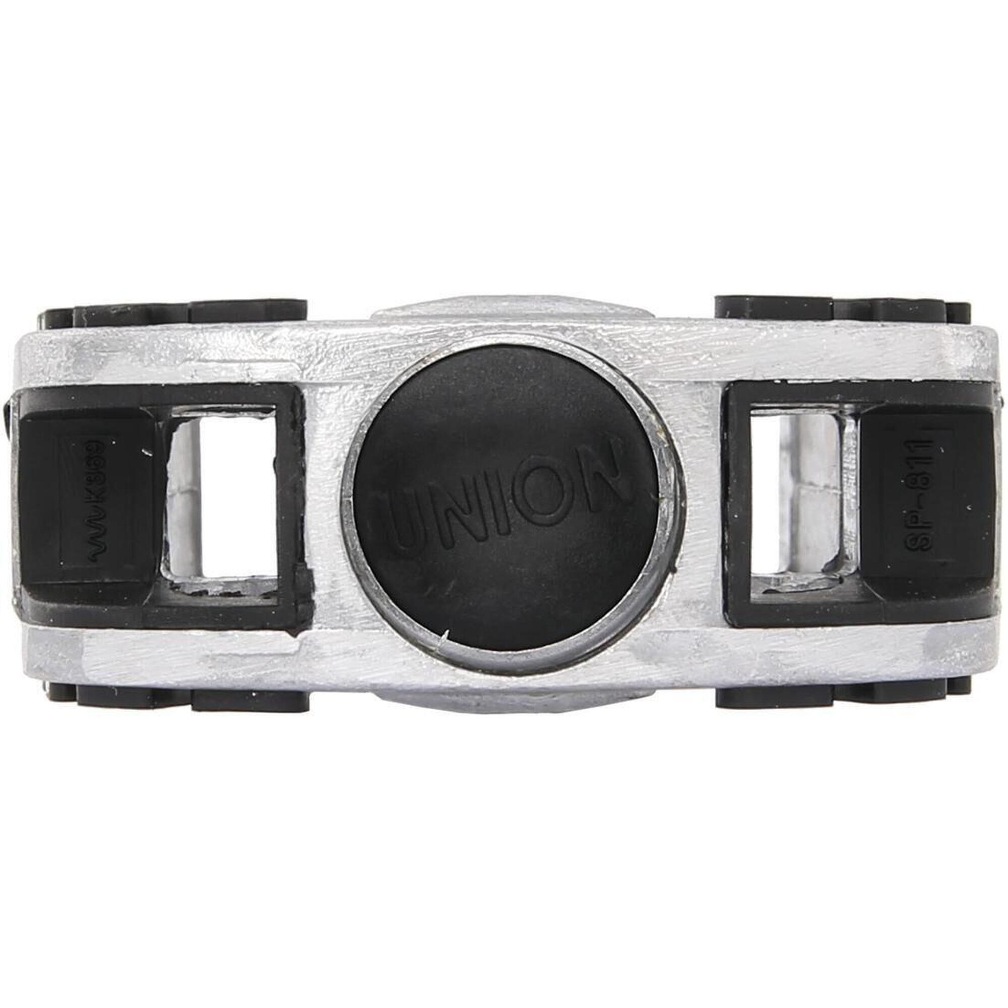 UNION SP-811 pedał płaski 9/16 aluminium z gumą antypoślizgową i odblaskiem