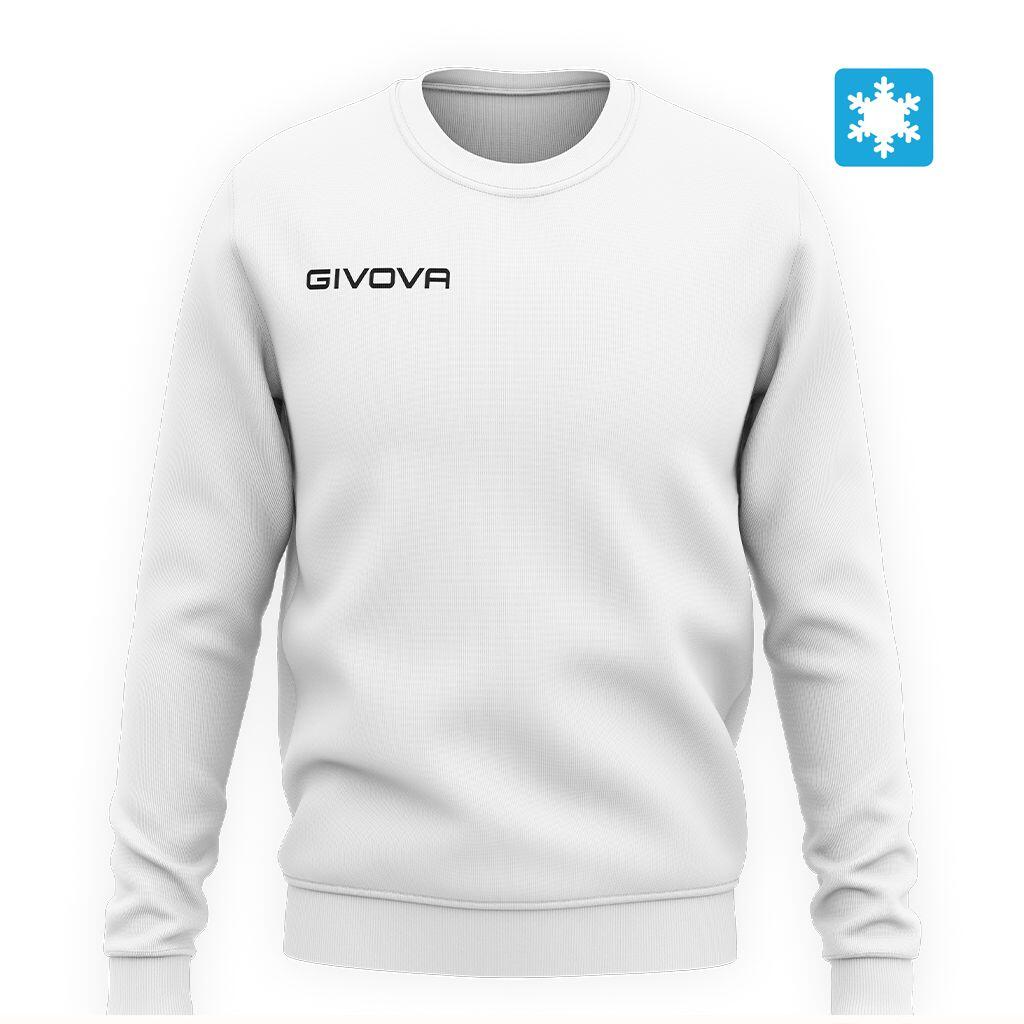 Bluza Givova Felpa biała - dresowa, długi rękaw, bez kaptura
