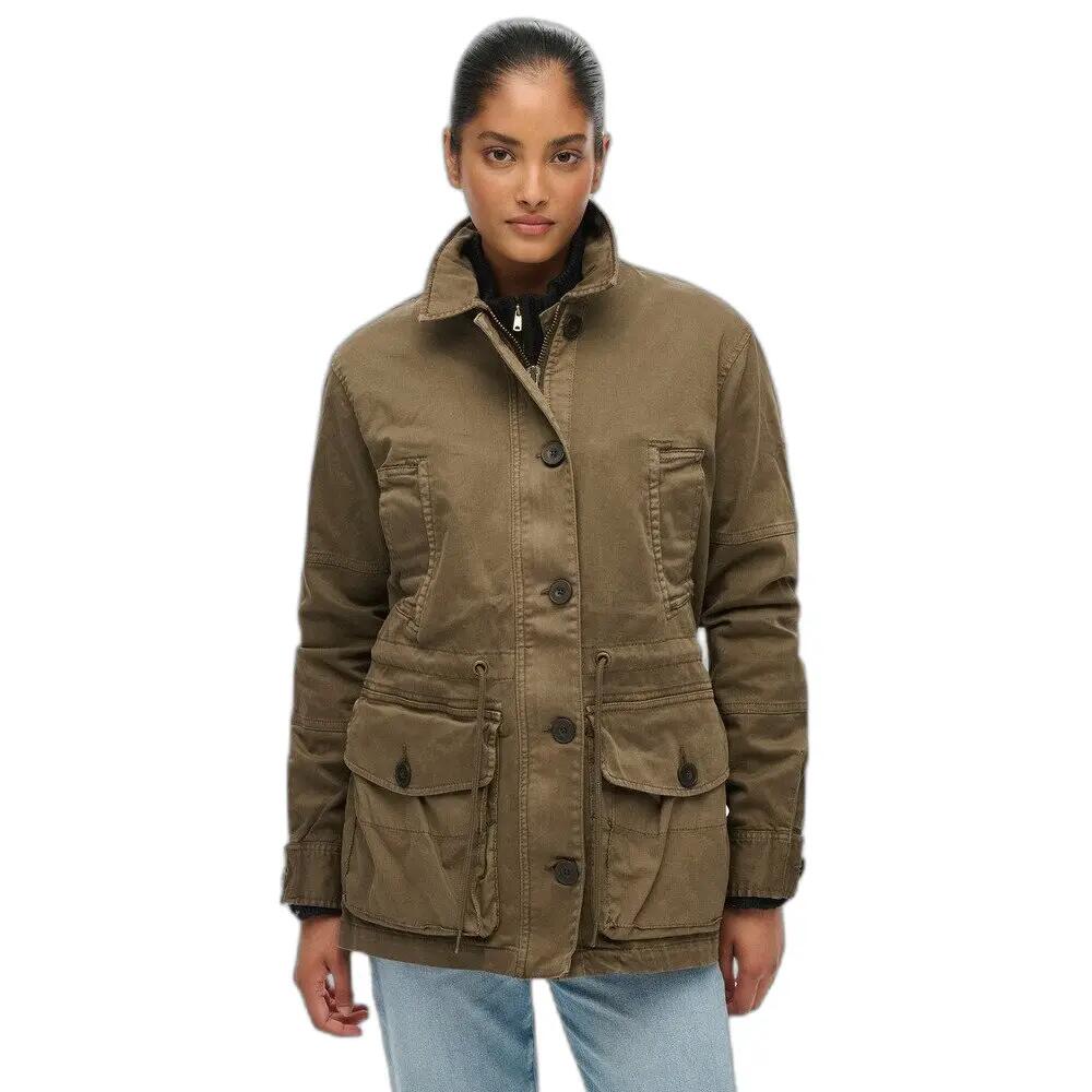 Kurtka parka damska o niskiej talii Superdry