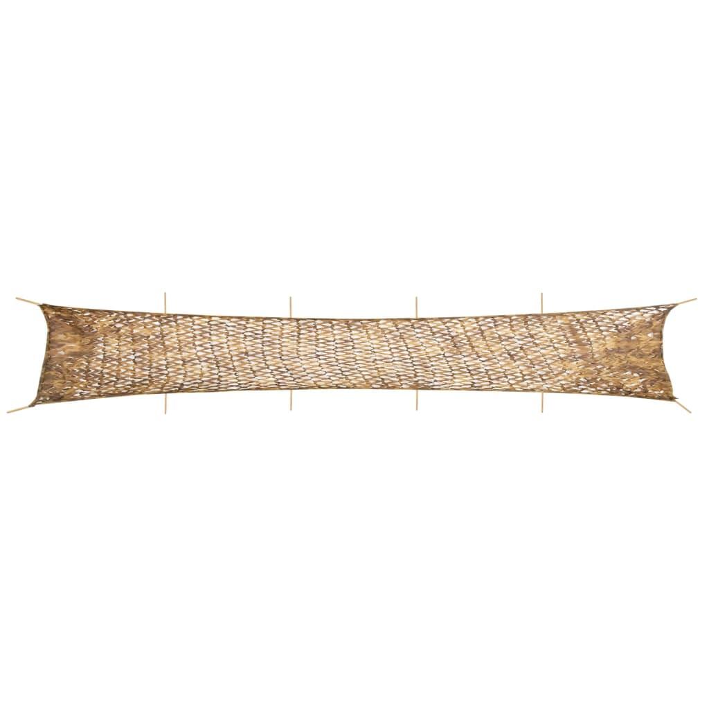 Siatka maskująca VidaXL z pokrowcem 1038 x 137 cm kolor piaskowy
