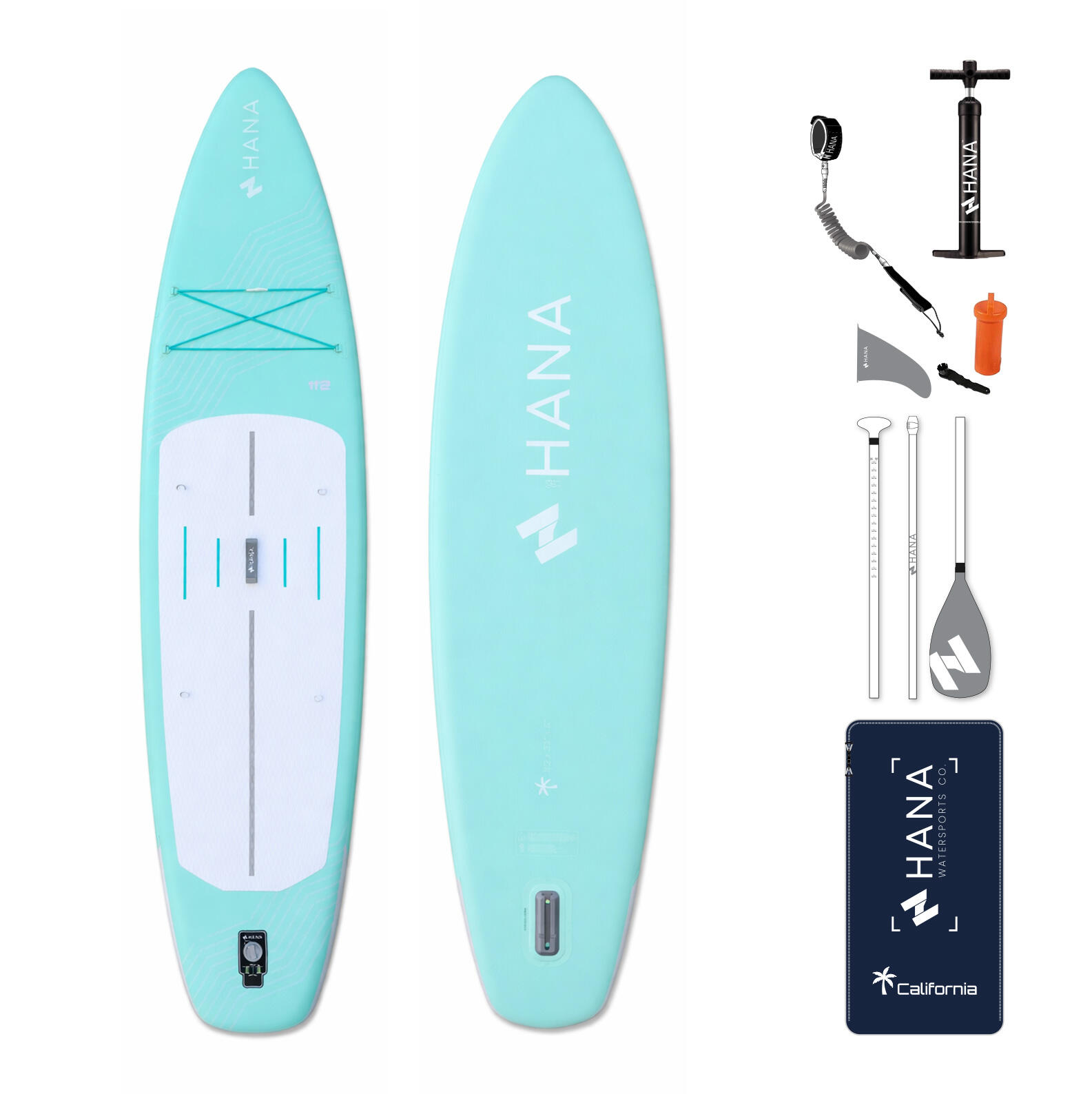 Stand-Up Paddle HANA 11’2 California Pack Kolor Miętowy