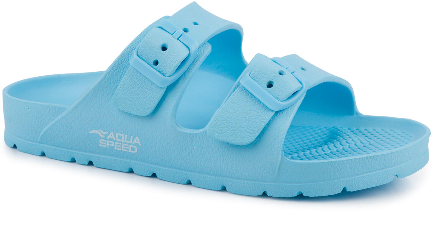 Klapki dziecięce na basen regulowane klamry Aqua Speed