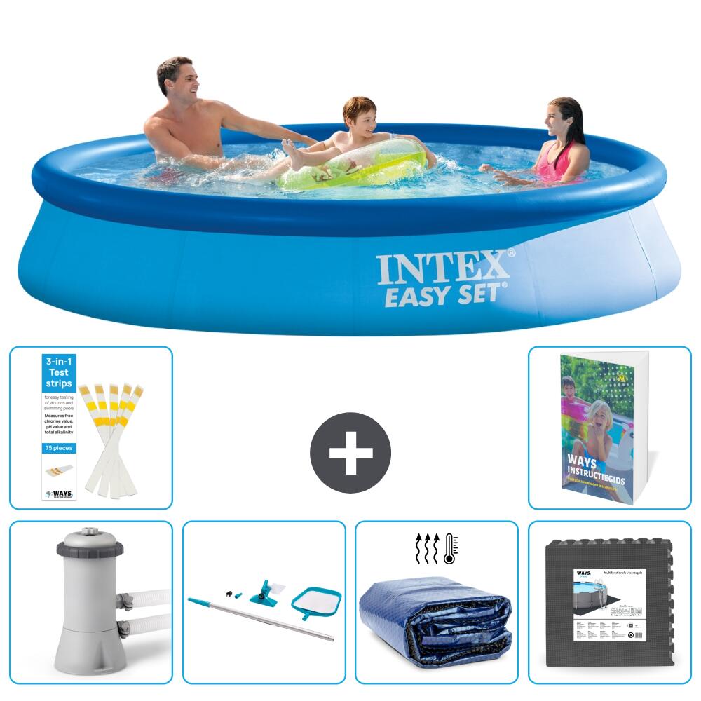 INTEX Basen Easy Set Okrągły - 366x76 cm - 7-częściowy S217