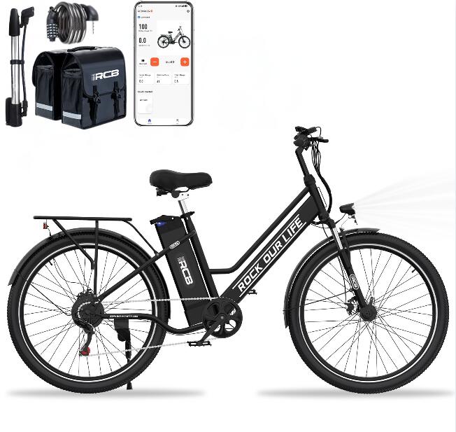 Rower elektryczny dla dorosłych 26'' E-Bike, 35-90 km, RCB - RK8S