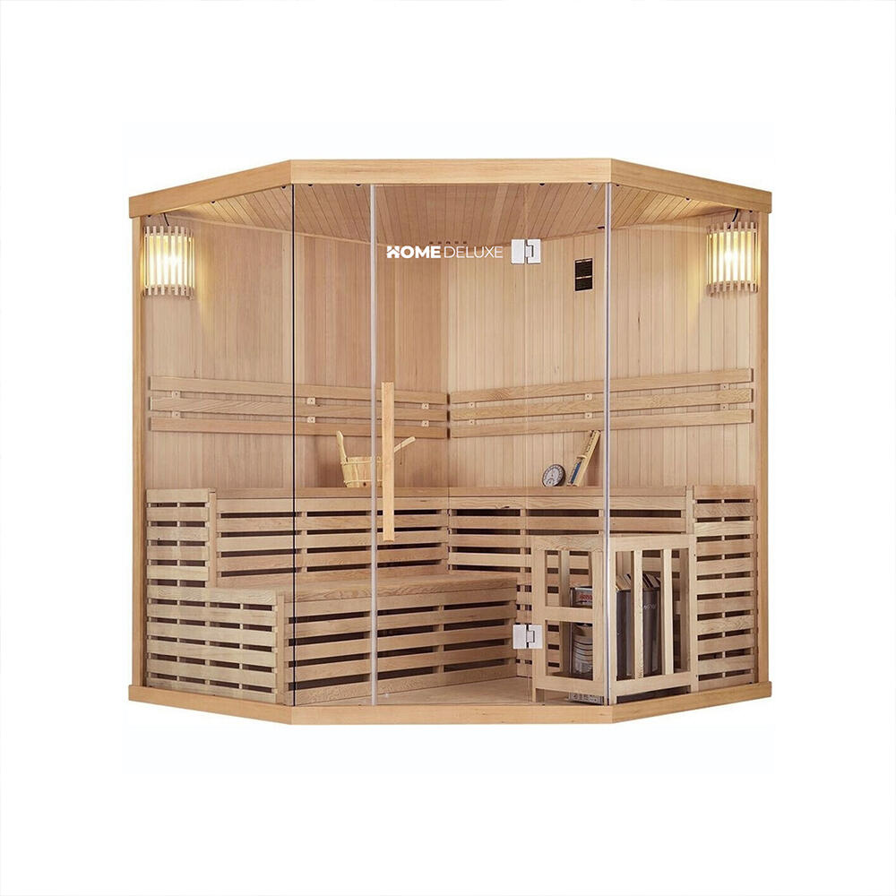 Sauna tradycyjna SKYLINE BIG XL - 200 x 200 cm dla 6 osób