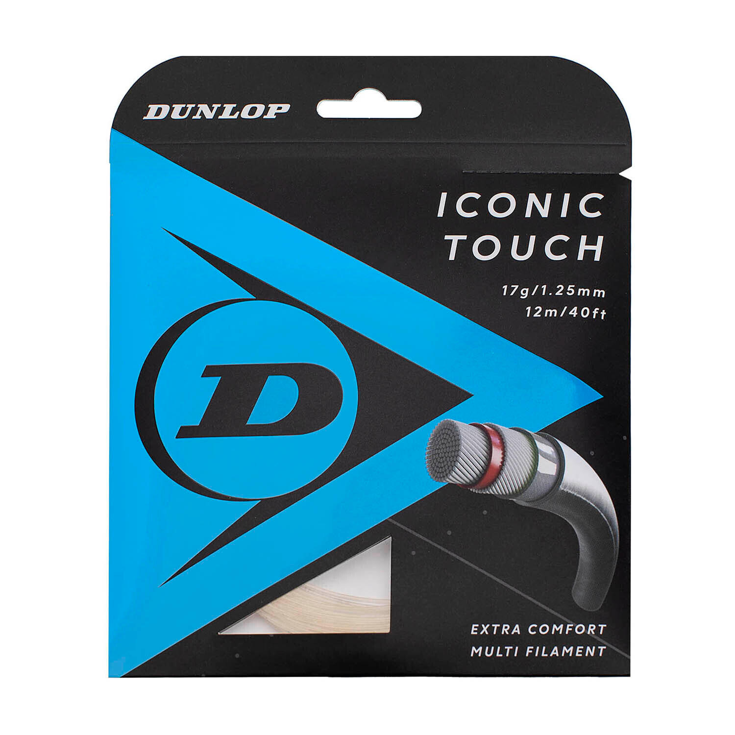 Struny tenisowe Dunlop Iconic Touch 17G Na 12 m