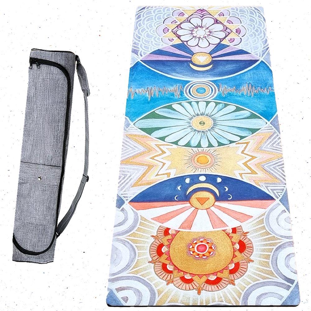 Mata do jogi Hi-tech 6mm +Wodoodporna torba, 3 materiały dla większej wygody4