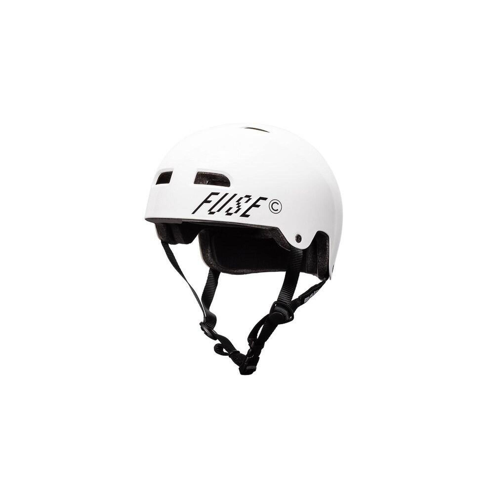 Alpha – kask BMX – błyszcząca biel