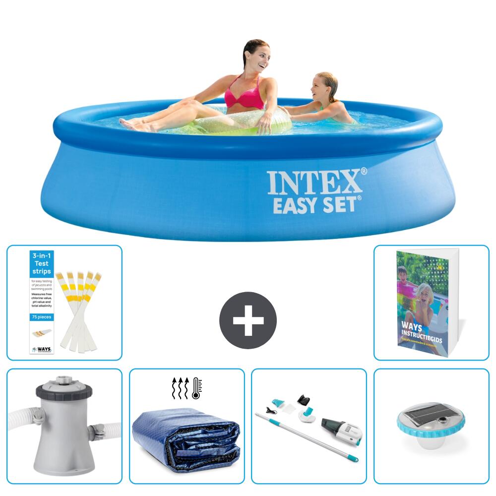 INTEX Basen Easy Set Okrągły - 244x61 cm - 7-częściowy S204