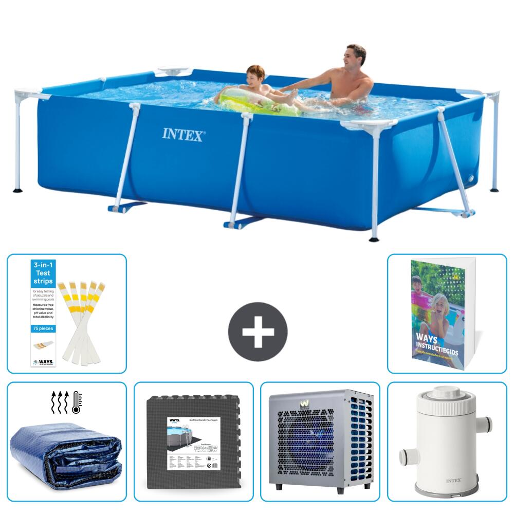 INTEX Basen ze stelażem Prostokątny - 260x160x65 cm - 7-częściowy S16