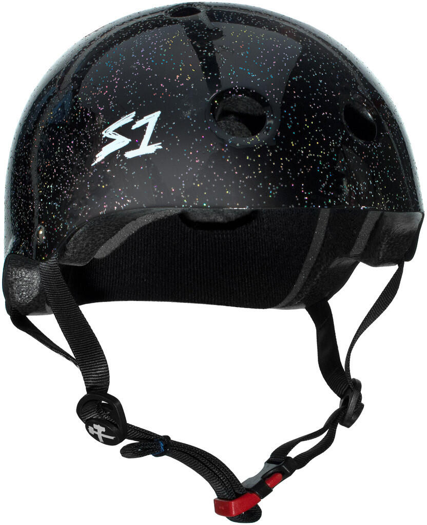 Kask S-One Mini Lifer | Kolor: czarny, błyszczący, brokat | Rozmiar: M | S-One