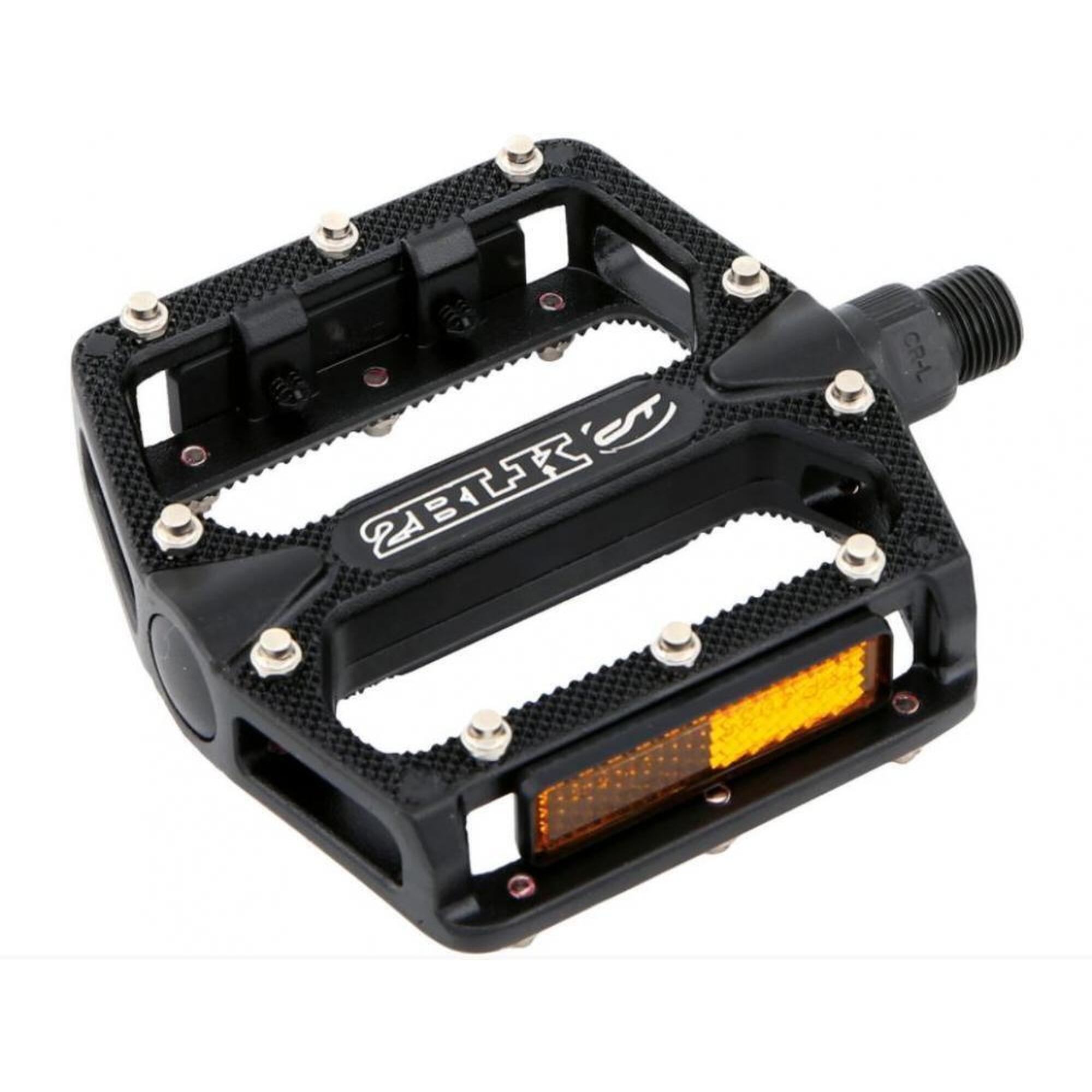 Pedały platformowe CONTEC 2Black  aluminium  wymienne pinezki