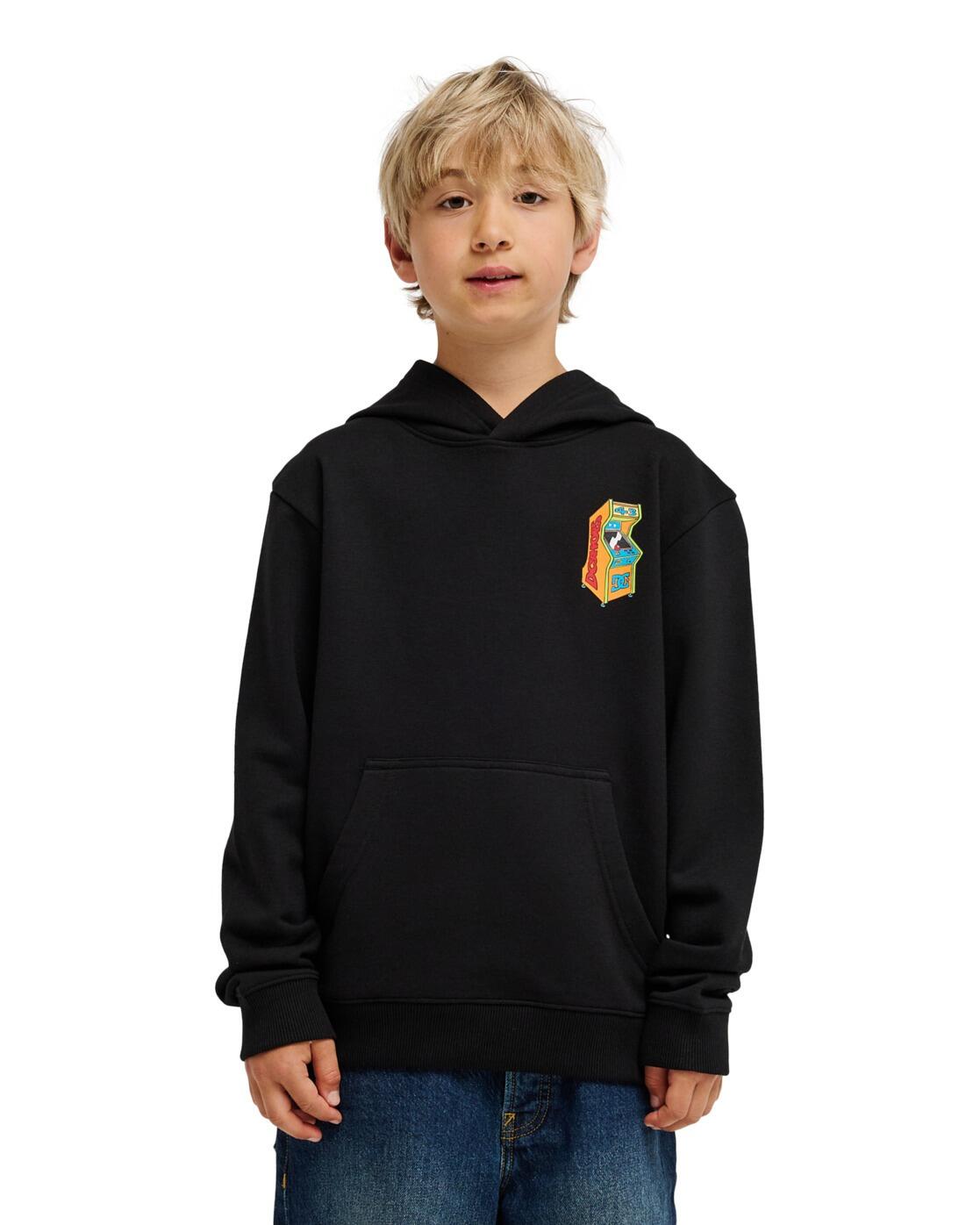 Bluza z kapturem dla Chłopcy INSERT A COIN Czarny