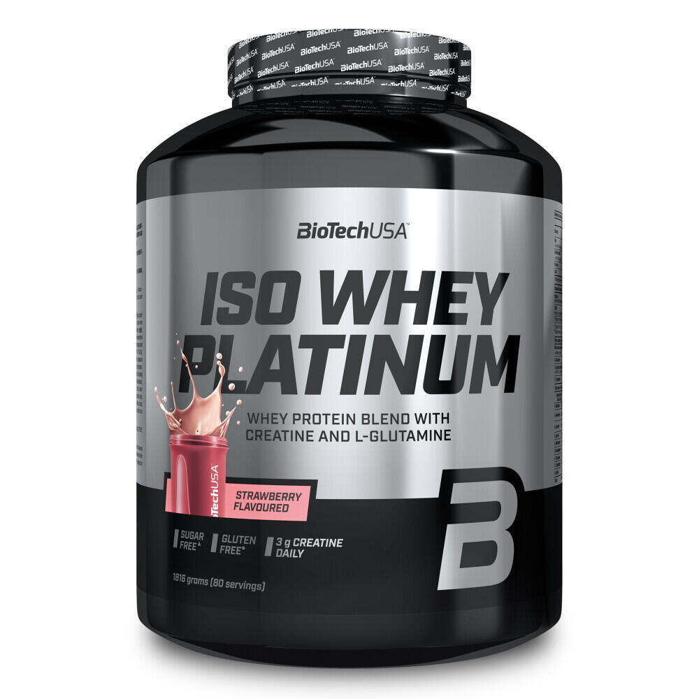 Iso Whey Platinum - 1816g Truskawka Biotech USA