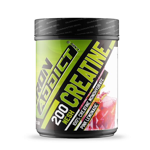 100% monohydrat kreatyny 200 mesh - 300 g Różowa lemoniada Iron Addict Labs