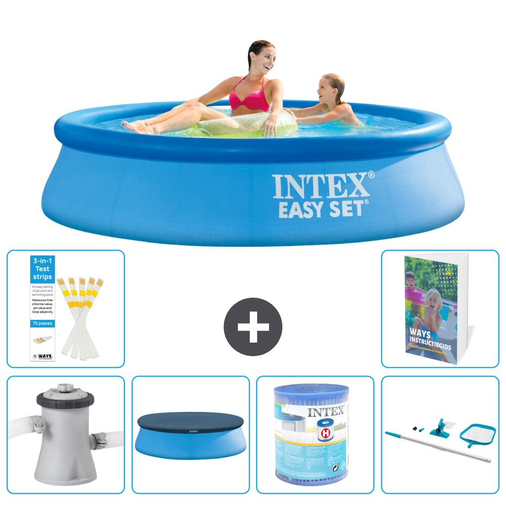 INTEX Basen Easy Set Okrągły - 244x61 cm - 7-częściowy S304