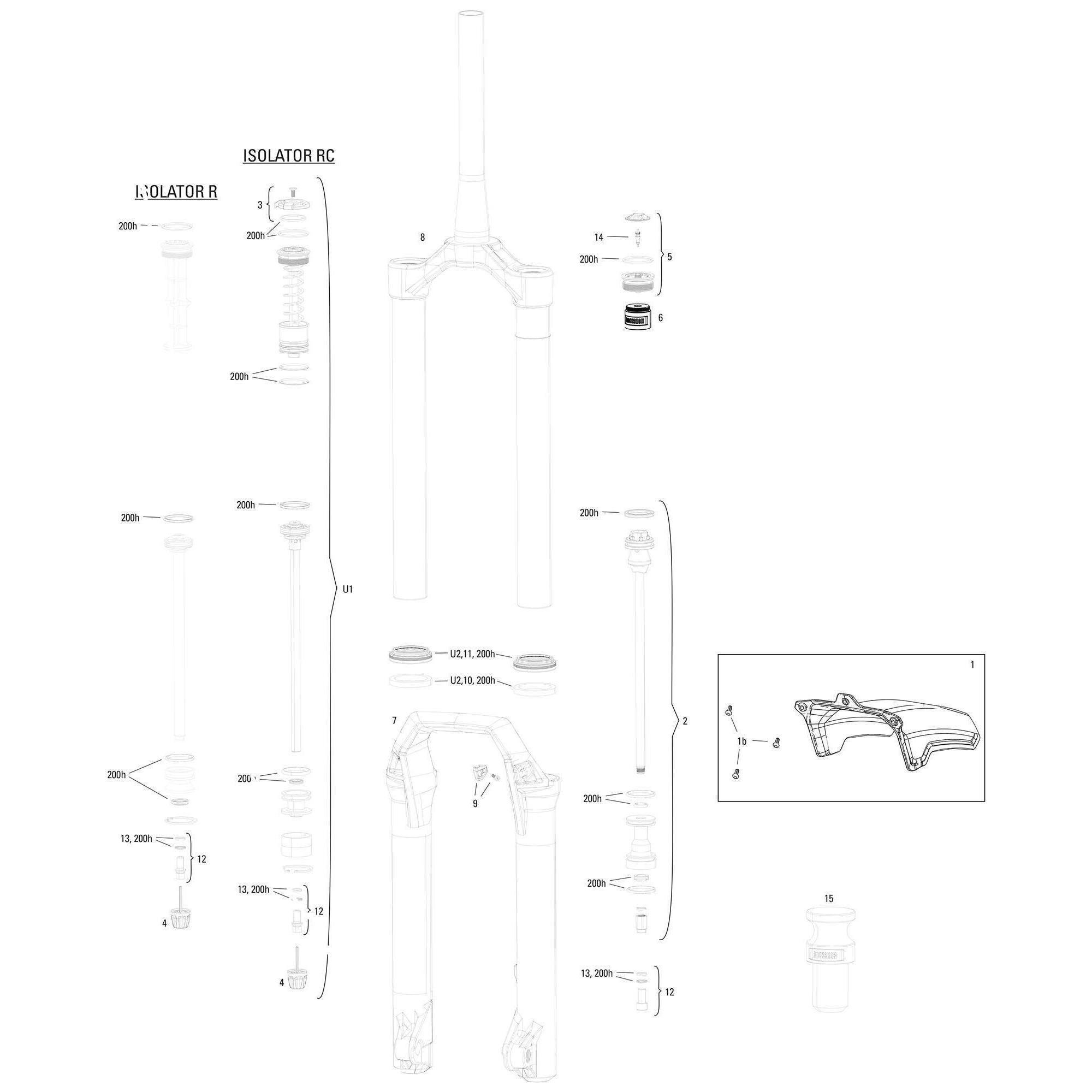 Rockshox Amortyzator Rowerowy RS Dom Gold Is RC3 27 5 + 29 Boost 170mm