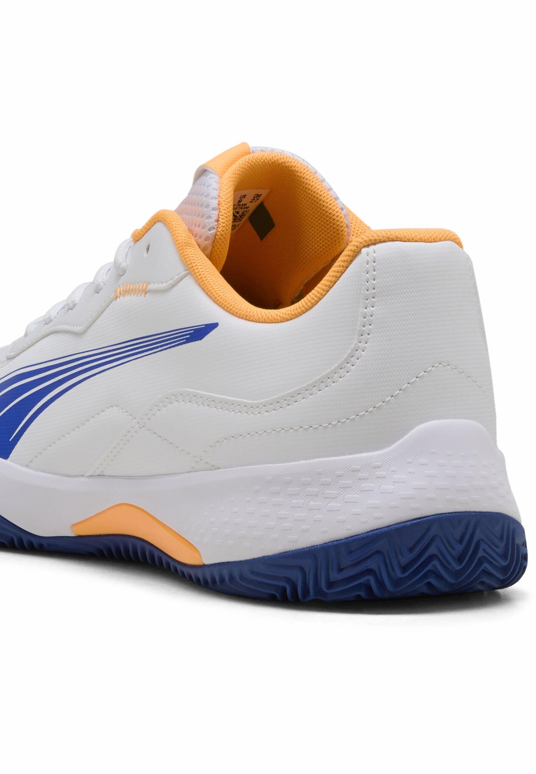 Buty do padla NOVA Smash PUMA White Vivid Blue Heat Fire Black Orange