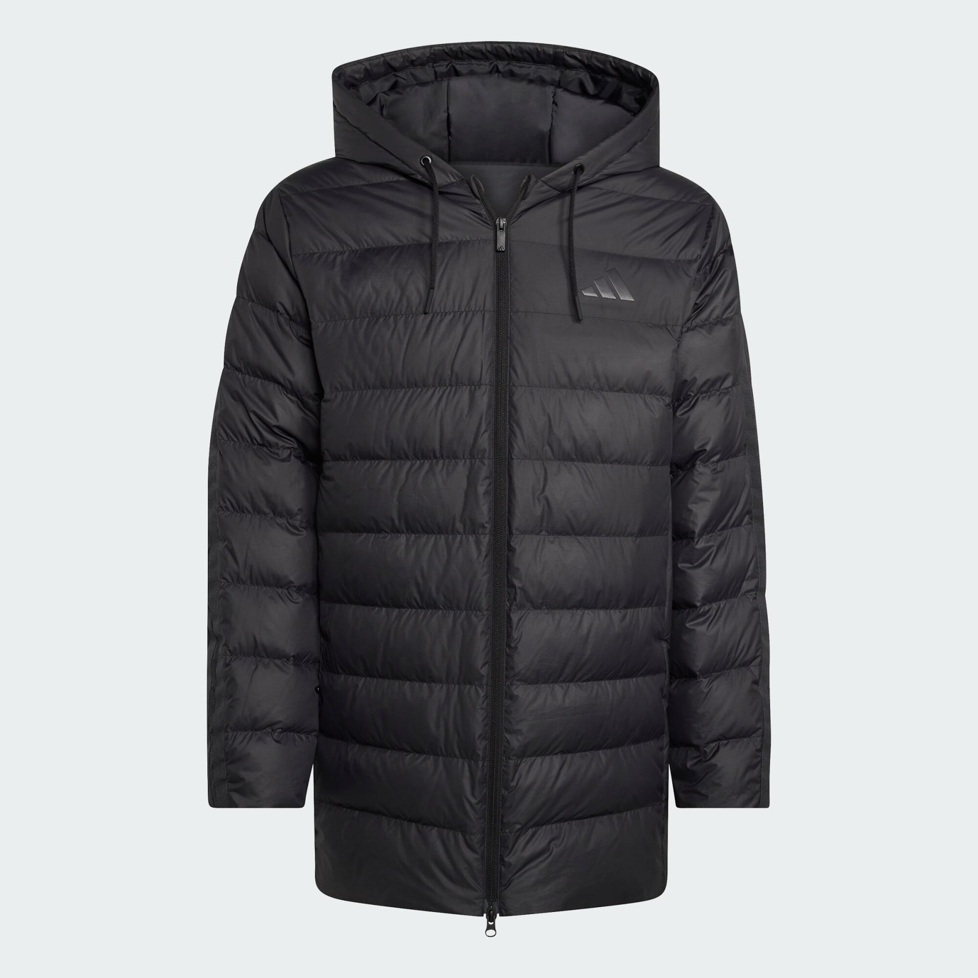 Parka z kapturem Essentials CLIMAWARM 3-Stripes Light Down