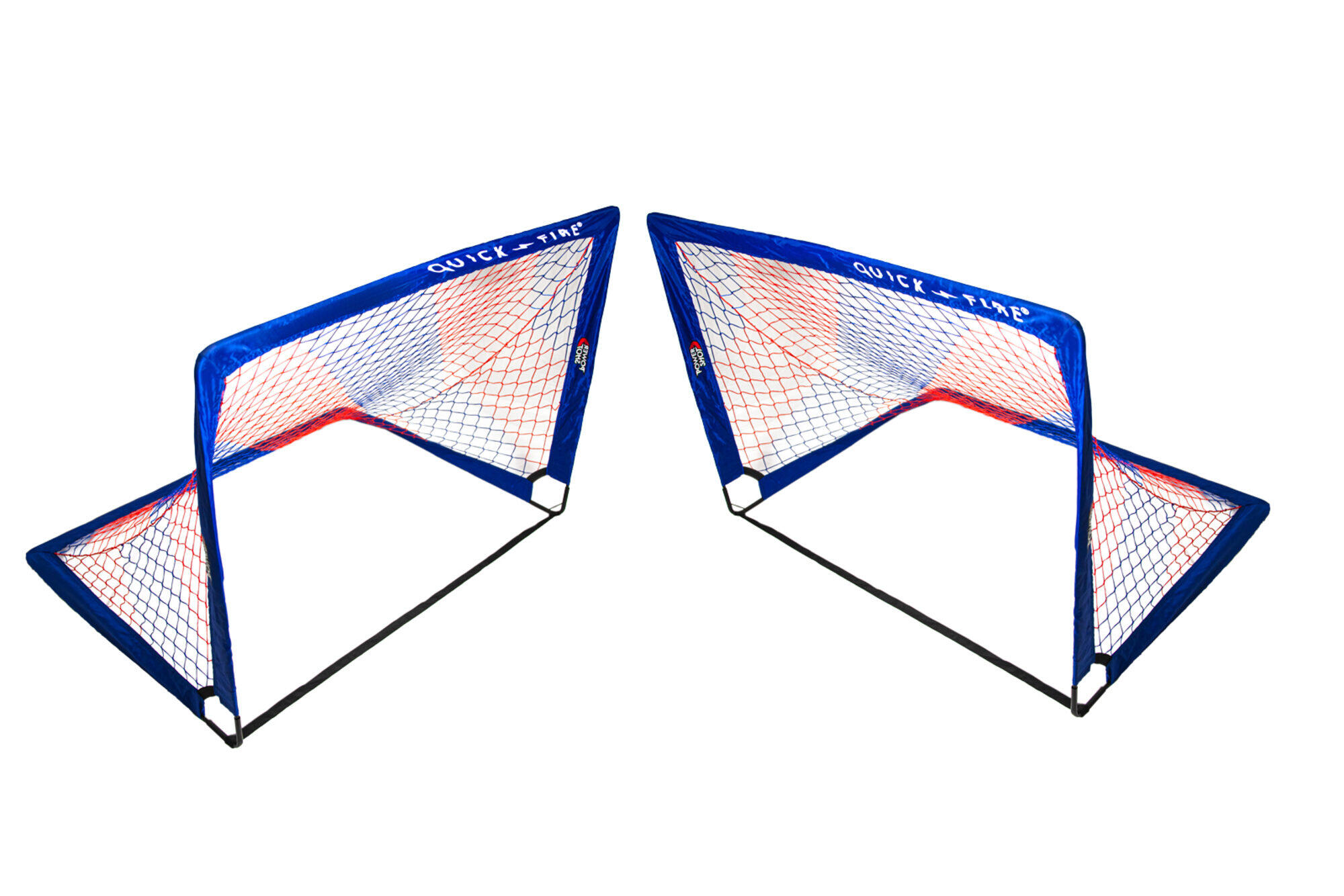 Para bramek POP UP 1,2 x 0,9 m niebieska/czerwona - POWERSHOT