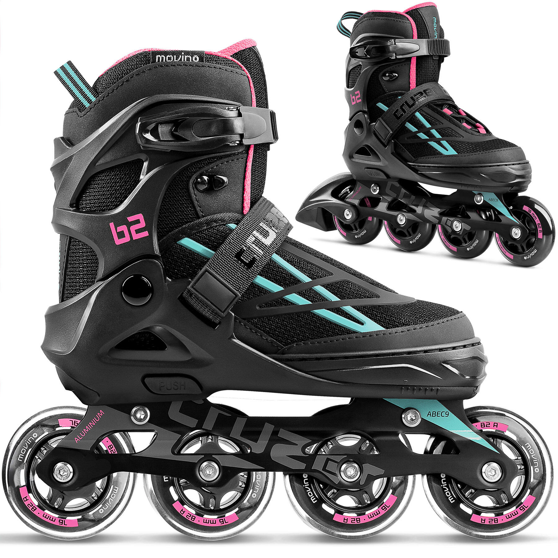 Rolki regulowane fitness dla dzieci Movino Cruzer B2 MOV-MP813
