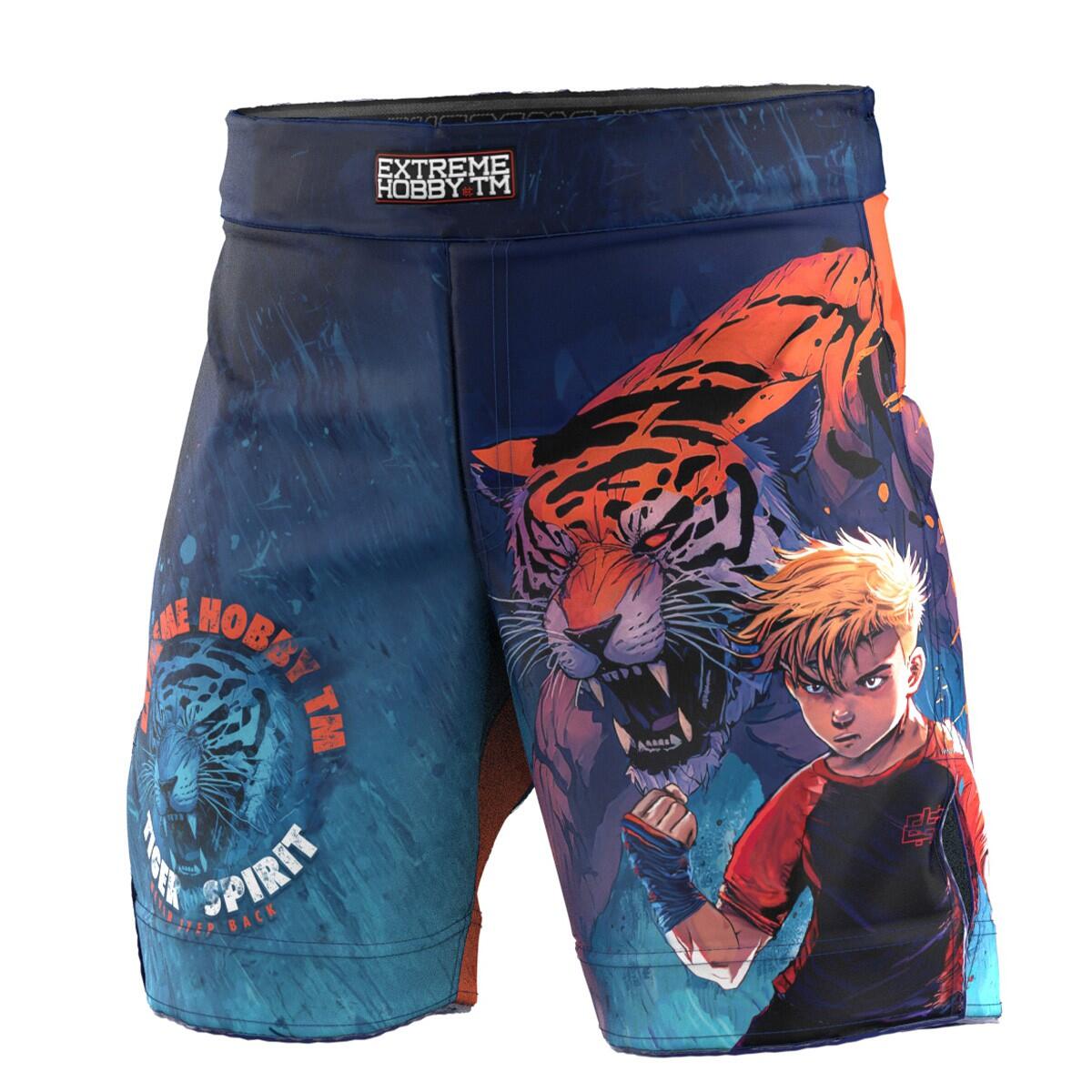 Spodenki do Grapplingu MMA BJJ K1 dziecięce EXTREME HOBBY TIGER