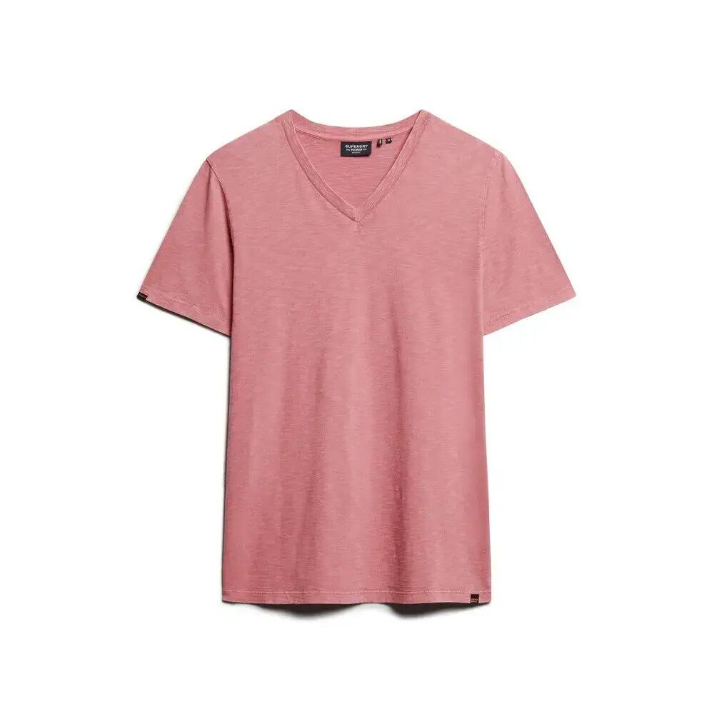 T-shirt melanżowy z dekoltem w serek Superdry