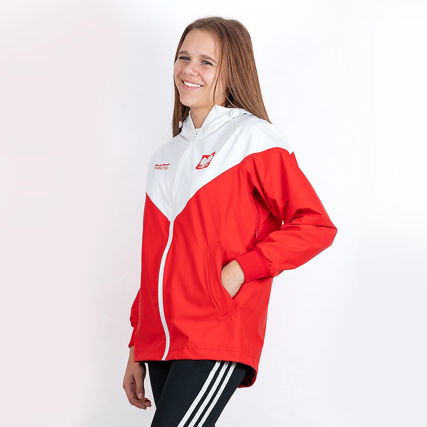 Kurtka kibica reprezentacji Polski SPORTPROS dla dziewcząt model 714