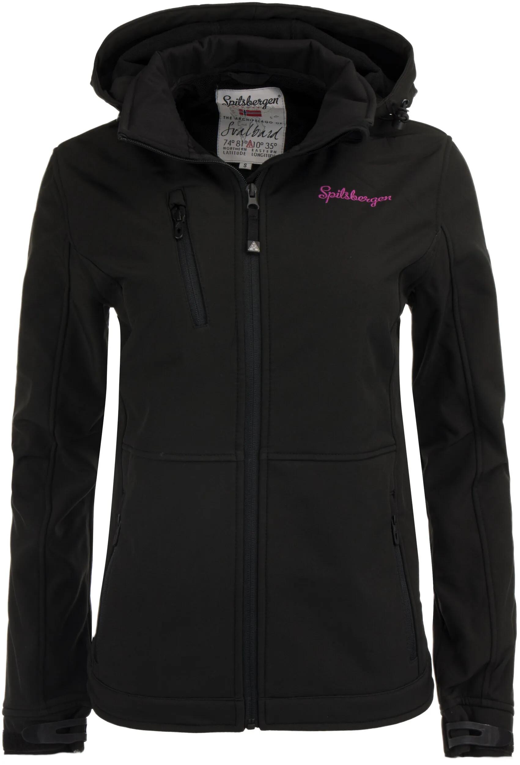 Damska kurtka softshell Spitsbergen Norway 3-warstwowa czarna