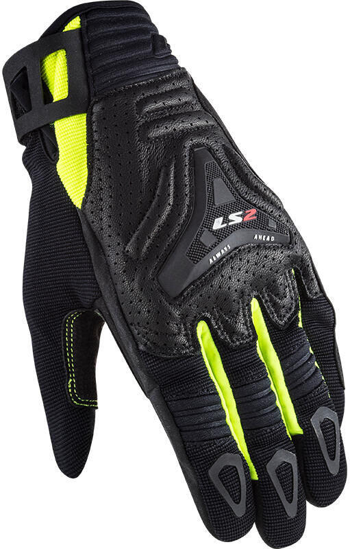 Rękawice Ls2 All Terrain dla Mężczyzn w Rozmiarze S Czarny/Żółty