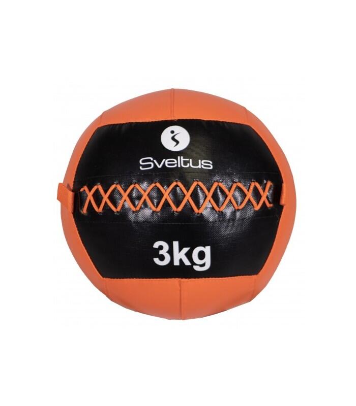 Piłka do treningu Sveltus 3 kg czarno-pomarańczowa