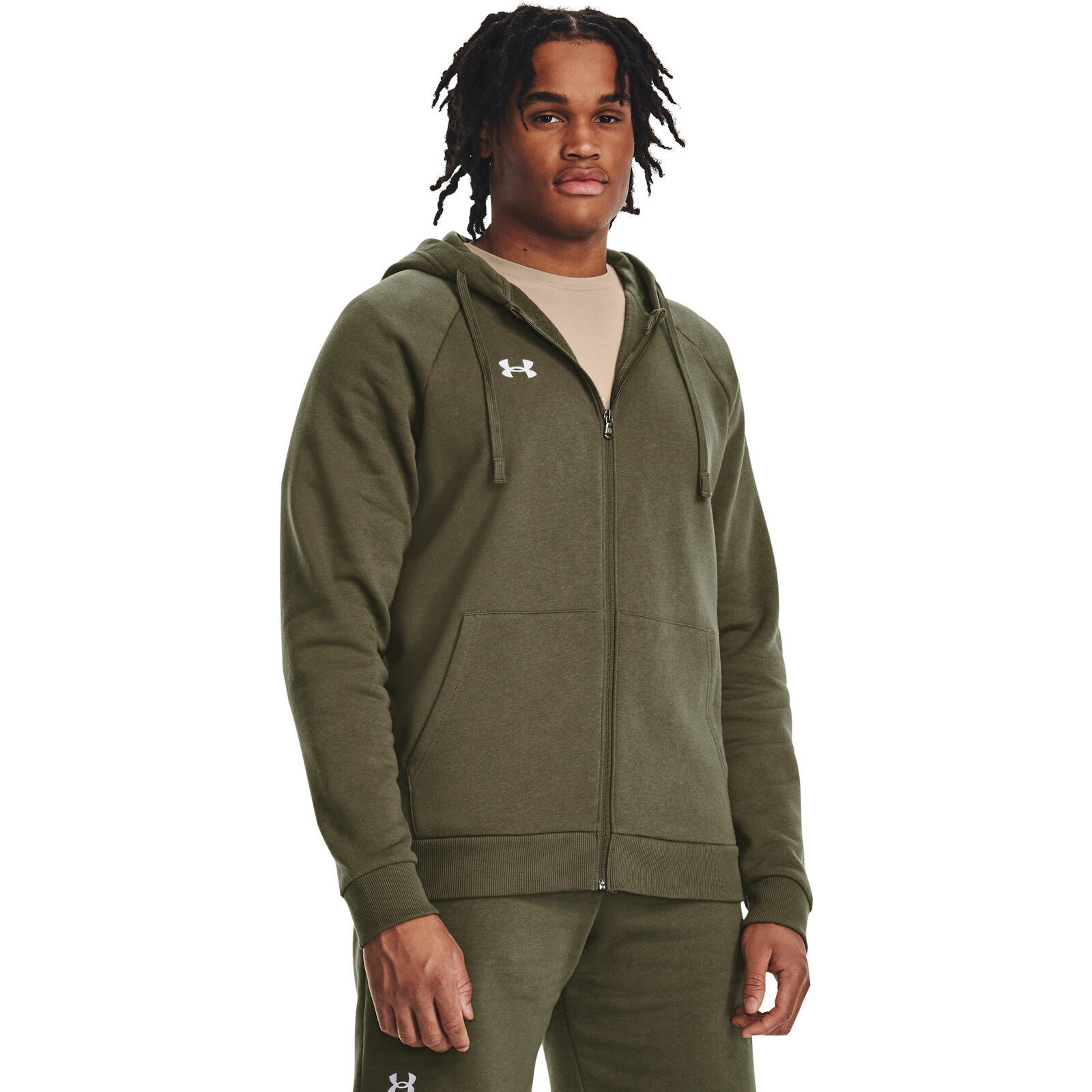 Bluza z kapturem męskie Under Armour UA Rival Fleece FZ