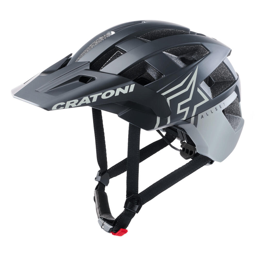 MTB - Kask rowerowy AllSet Pro czarny/biały matowy
