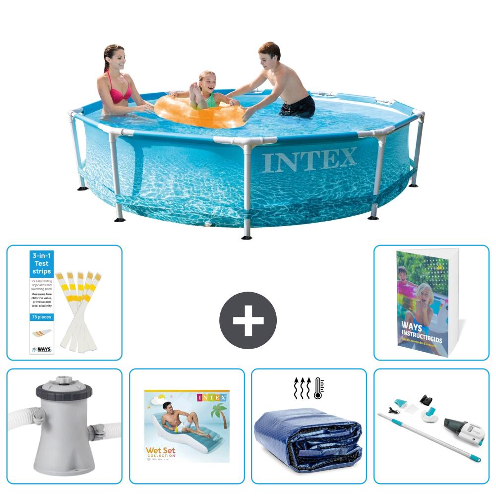 INTEX Basen ze stelażem Okrągły - 305x76 cm - 7-częściowy S261