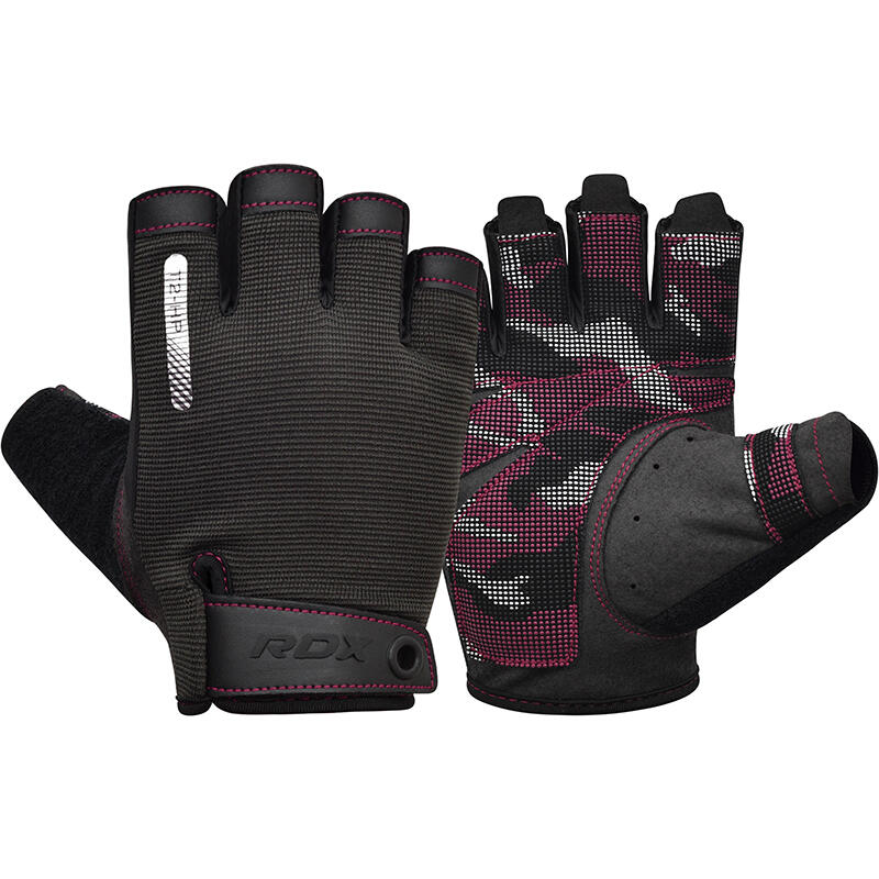 Rękawiczki gimnastyczne T2 - Half Finger - Różowy – M