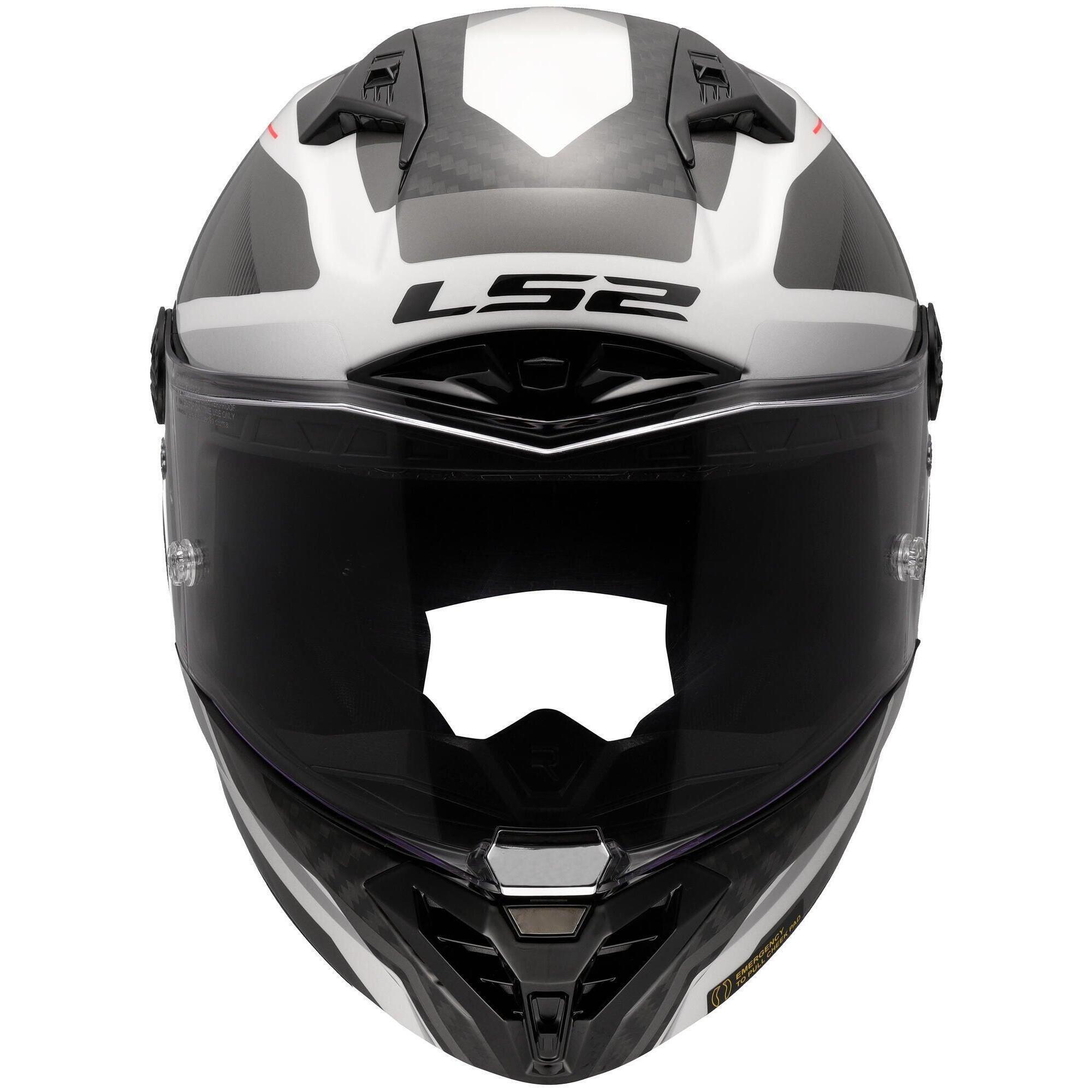 Kask integralny LS2 FF805 Thunder Carbon GP M biały/szary