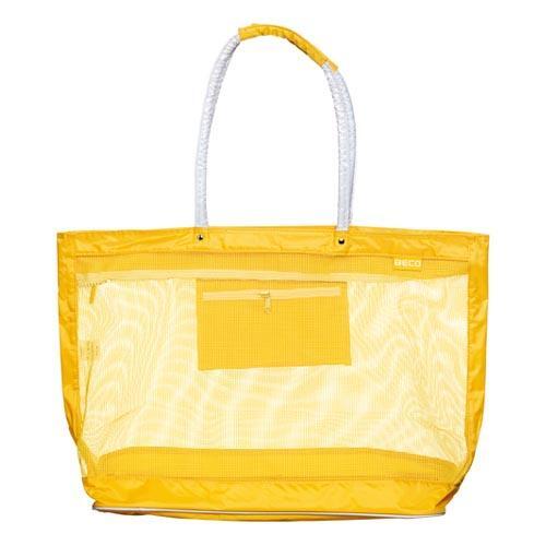 Torba plażowa Beco z siateczki 48x40x23 cm żółta