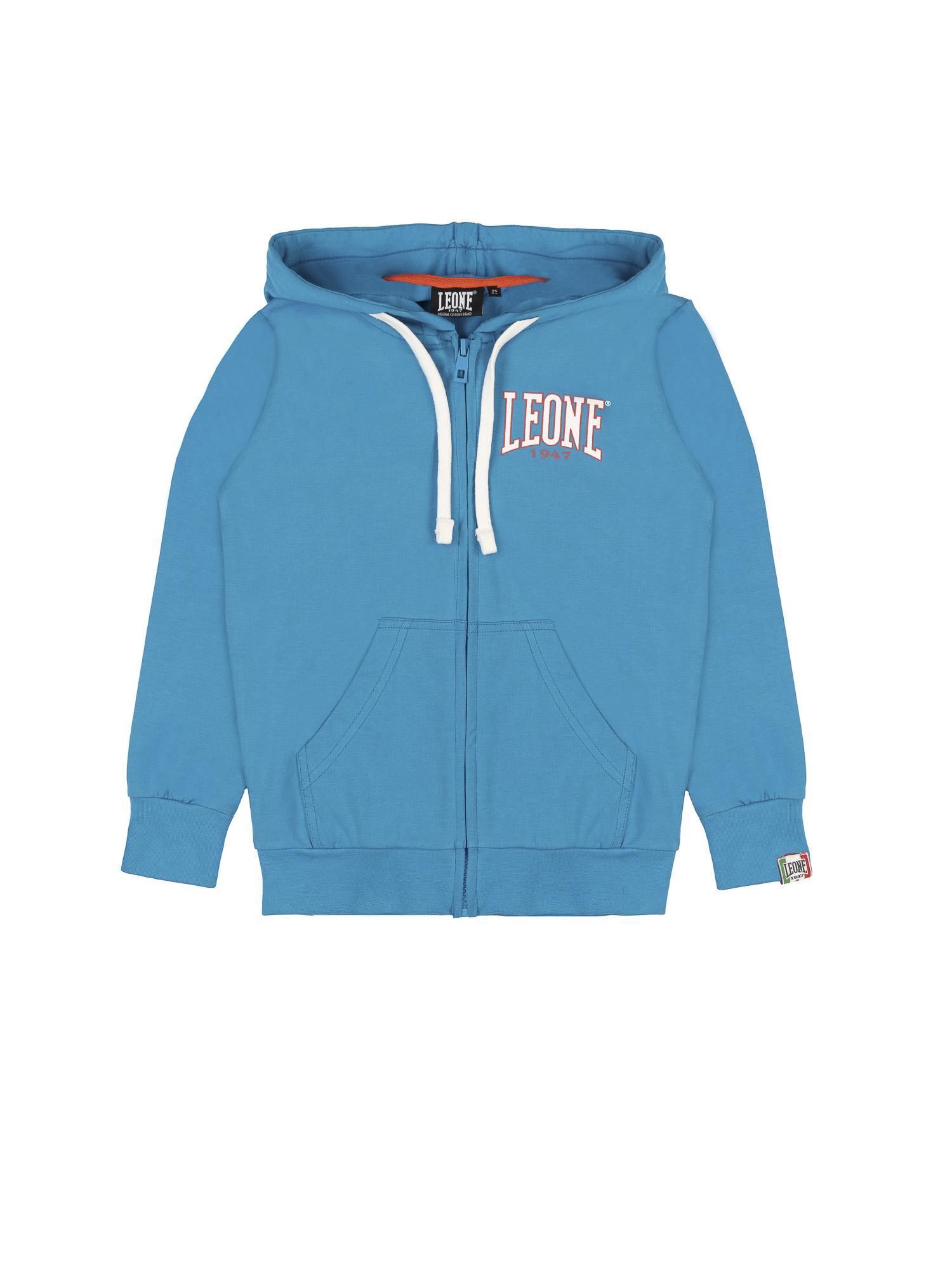 Leone New Basic dziecięce bluzy zapinane na zamek z nieczesanej bawełny