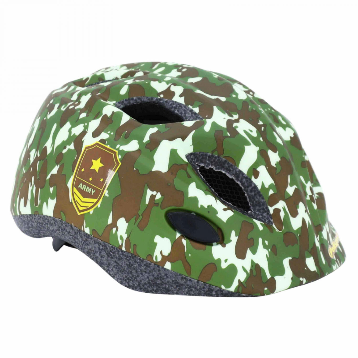 Kask rowerowy dla dzieci Army LED