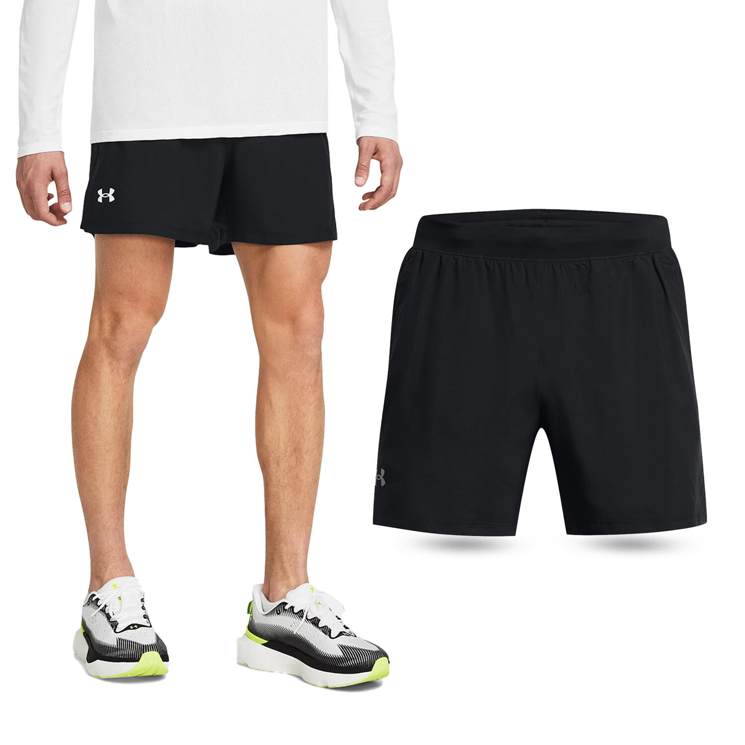 Spodenki fitness męskie UNDER ARMOUR Launch 5 Shorts Szorty