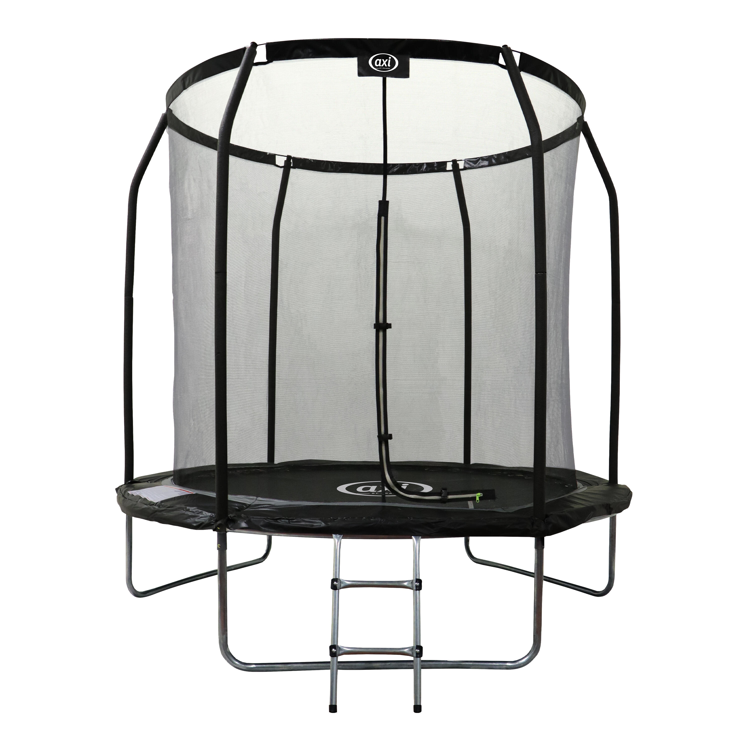 Trampolina Ø 244 cm - naziemna – AXI Houston – drabinka, siatka